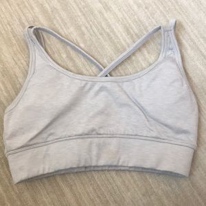 Prism sport gray sports bra top